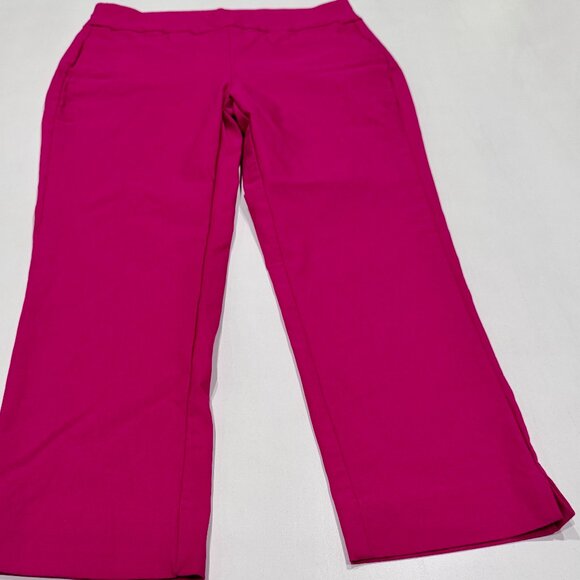 Chico's Brigitte Cropped Pants in Fuschia; Chico's Sz 00--US Sz 0/2 - Picture 1 of 6